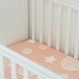 Sunshine Peach Crib-sheet