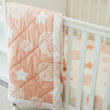 Lullaby Peach Crib-sheet