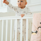 Sunshine Peach Crib-sheet