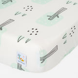 Safari Pistachio Crib-sheet