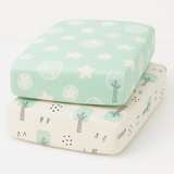 Safari Pistachio Crib-sheet